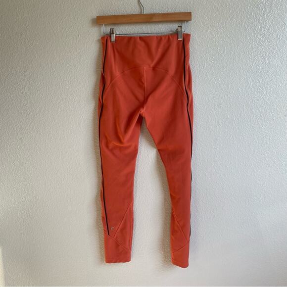 Zyia Burnt Orange Ribbed Premium Leggings 7/8 Length Plus Size 14-16 - Picture 8 of 12